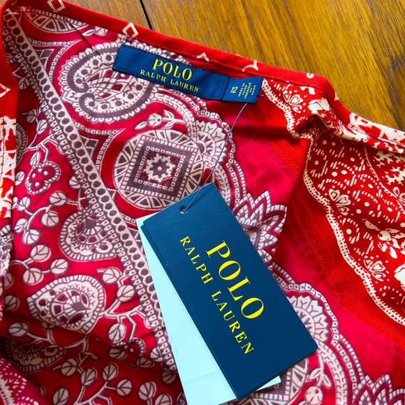 RALPH LAUREN BANDANA-PRINT SLEEVELESS BLOUSE - Picture 9 of 10